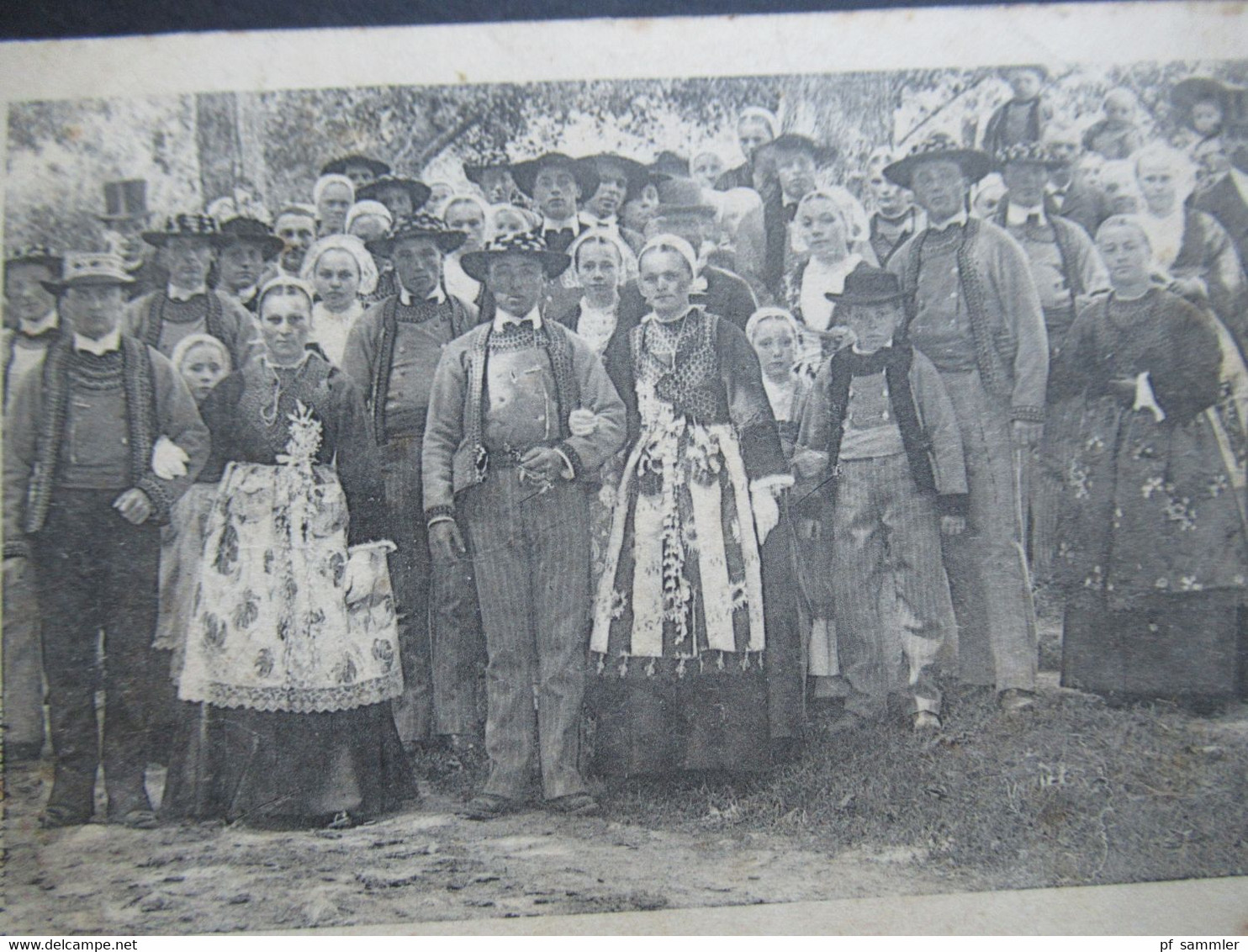 Frankreich 1900 AK Noce A Ploare (Environs De Douarnenez) Menschen In Tracht Und Instrument! - Personajes