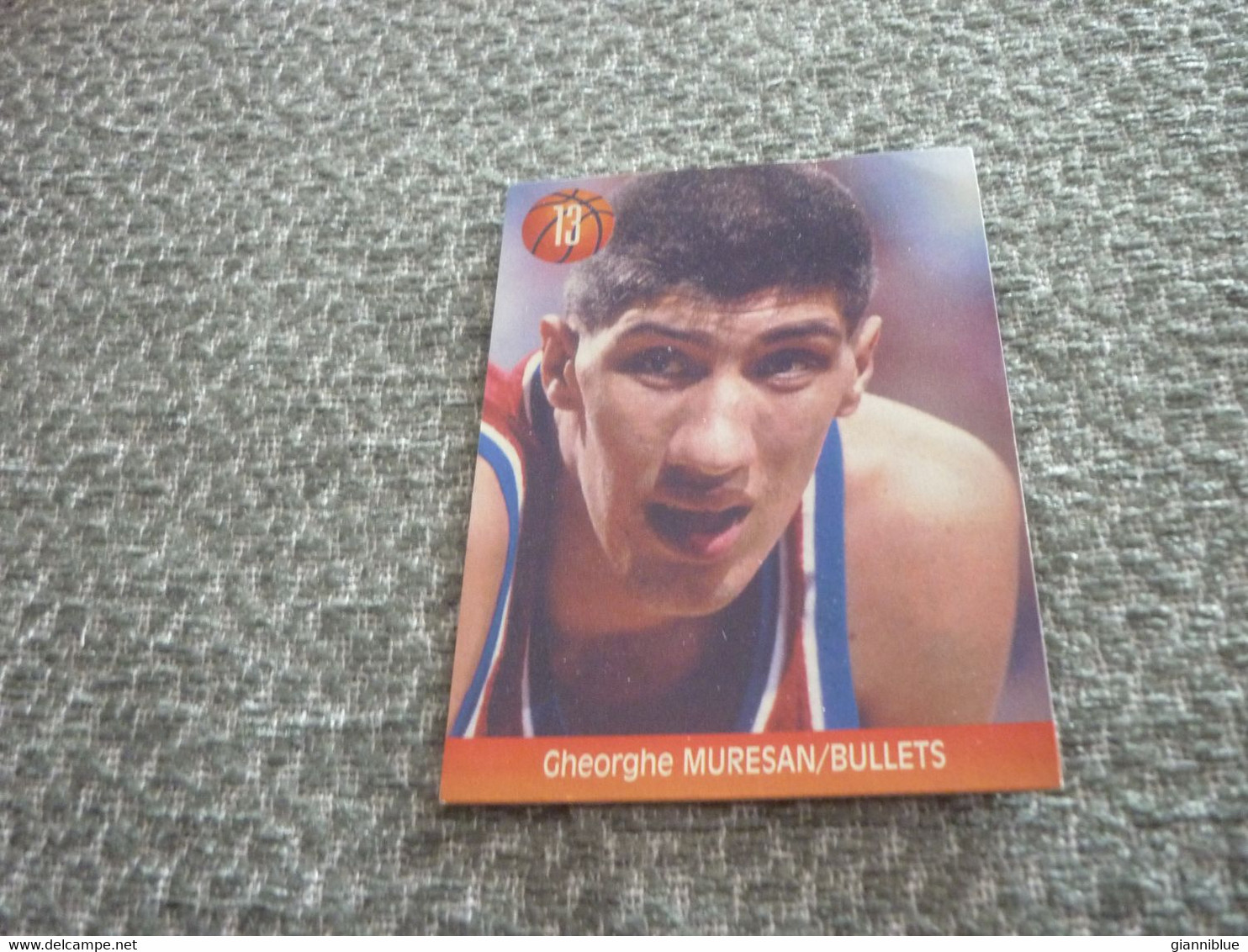 Gheorghe Muresan Washington Bullets Romanian USA NBA Basketball Rare Greek Edition Card - 1990-1999