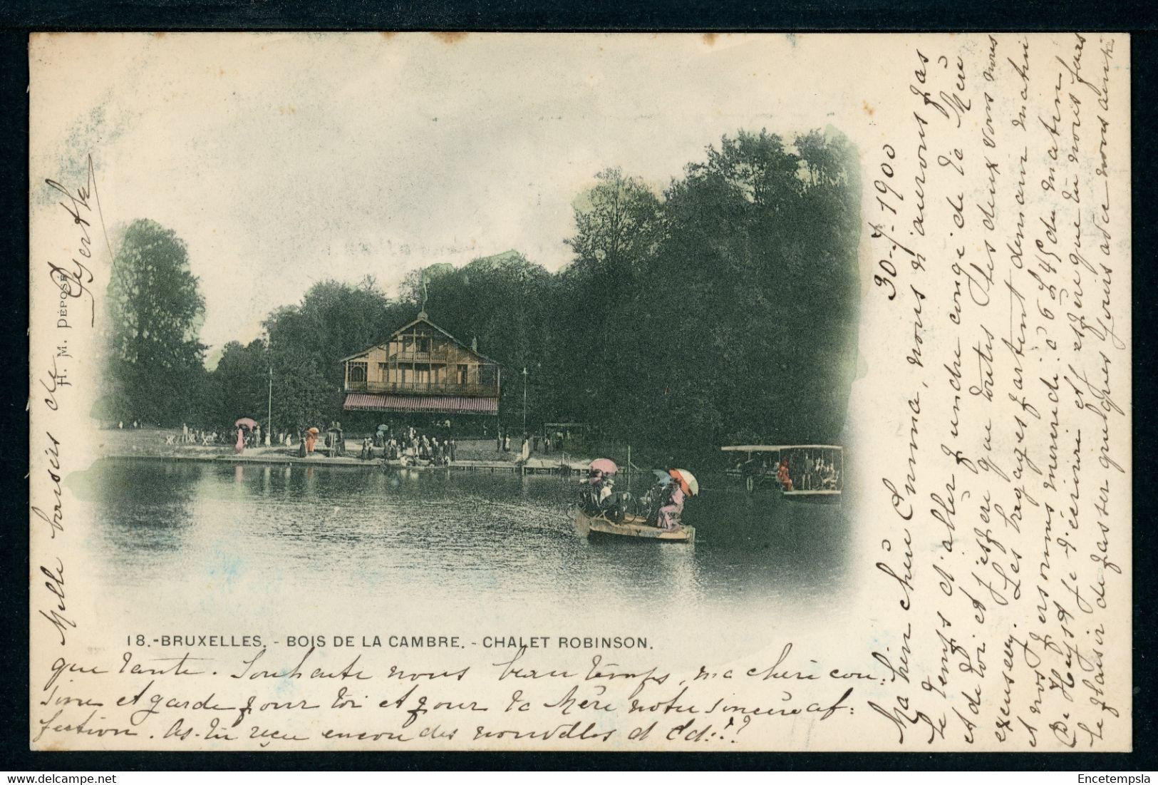 CPA - Carte Postale - Belgique - Bruxelles - Bois De La Cambre - Chalet Robinson - 1900 (CP20584) - Forêts, Parcs, Jardins