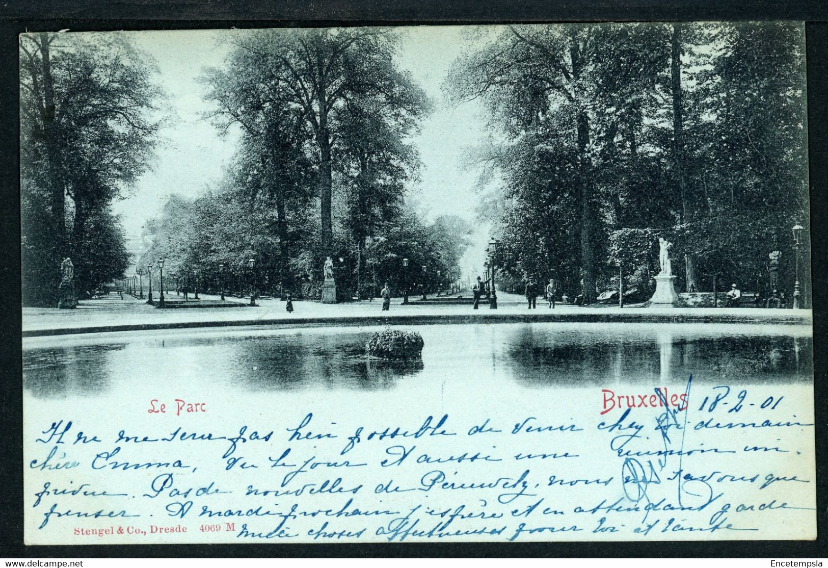 CPA - Carte Postale - Belgique - Bruxelles - Le Parc - 1901 (CP20586) - Forêts, Parcs, Jardins