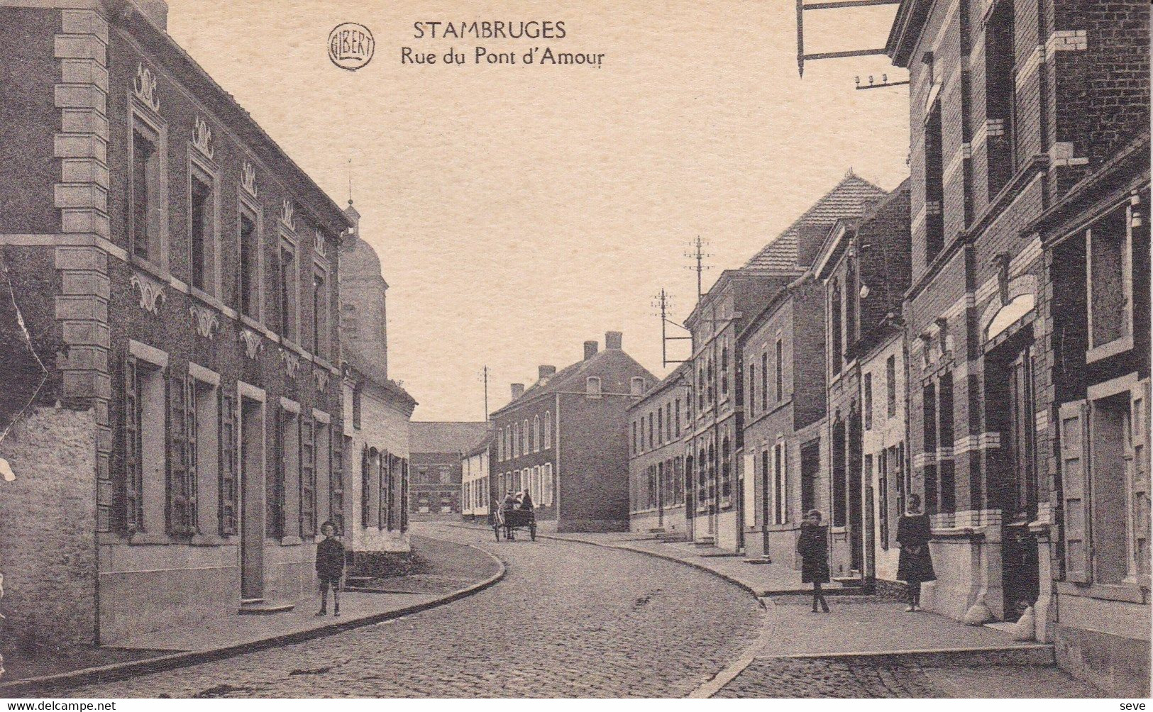 STAMBRUGES. Rue Du Pont D'Amour. Carte Non Circulée Série ALBERT Editeur Flamme - Beloeil