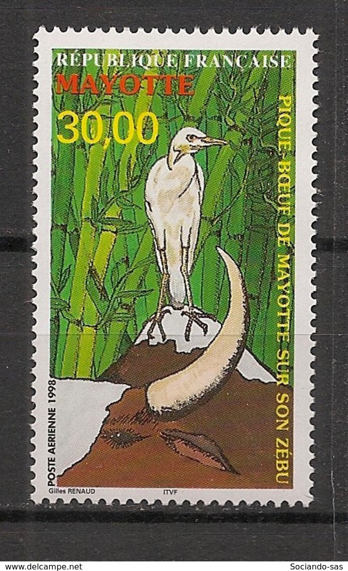 MAYOTTE - 1998 - Poste Aérienne PA N°Yv. 3 - Oiseau / Bird / Piqueboeuf - Neuf Luxe ** / MNH / Postfrisch - Poste Aérienne