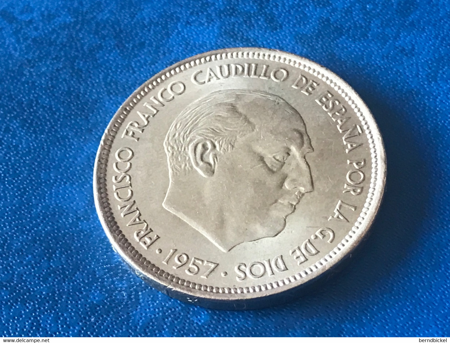 Münze Münzen Umlaufmünze Spanien 50 Pesetas 1957 Im Stern 71 - 50 Pesetas