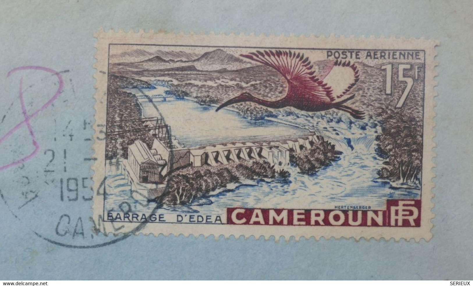 C CAMEROUN BELLE  LETTRE COMPLETE  1954 DOUALA   A  MARSEILLE  FRANCE ++AFFRANCH. PLAISANT - Briefe U. Dokumente