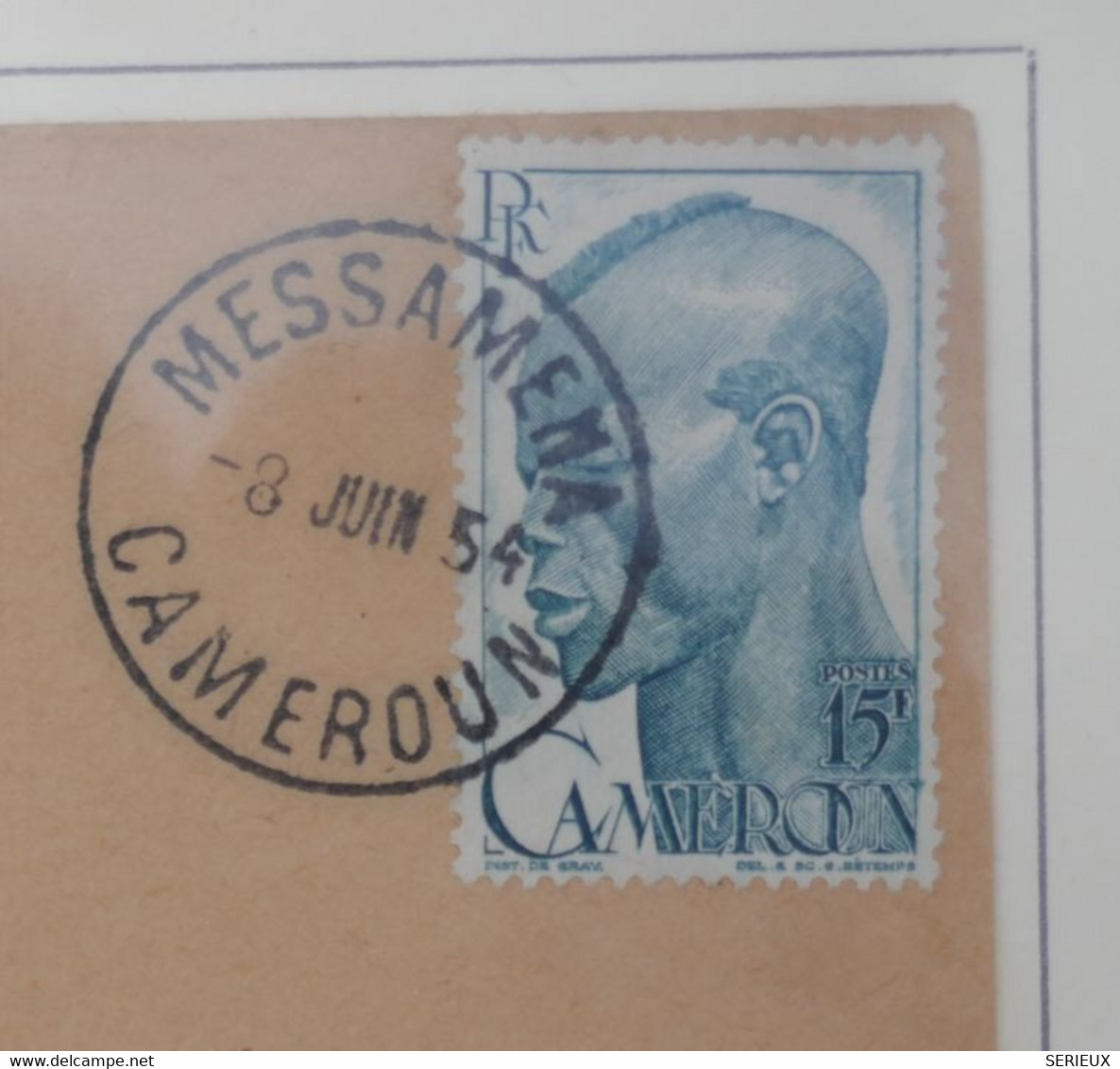 C CAMEROUN  LETTRE DEVANT 1930 PETIT BUREAU MESSAMENA  A  MARSEILLE  FRANCE ++AFFR. PLAISANT - Storia Postale