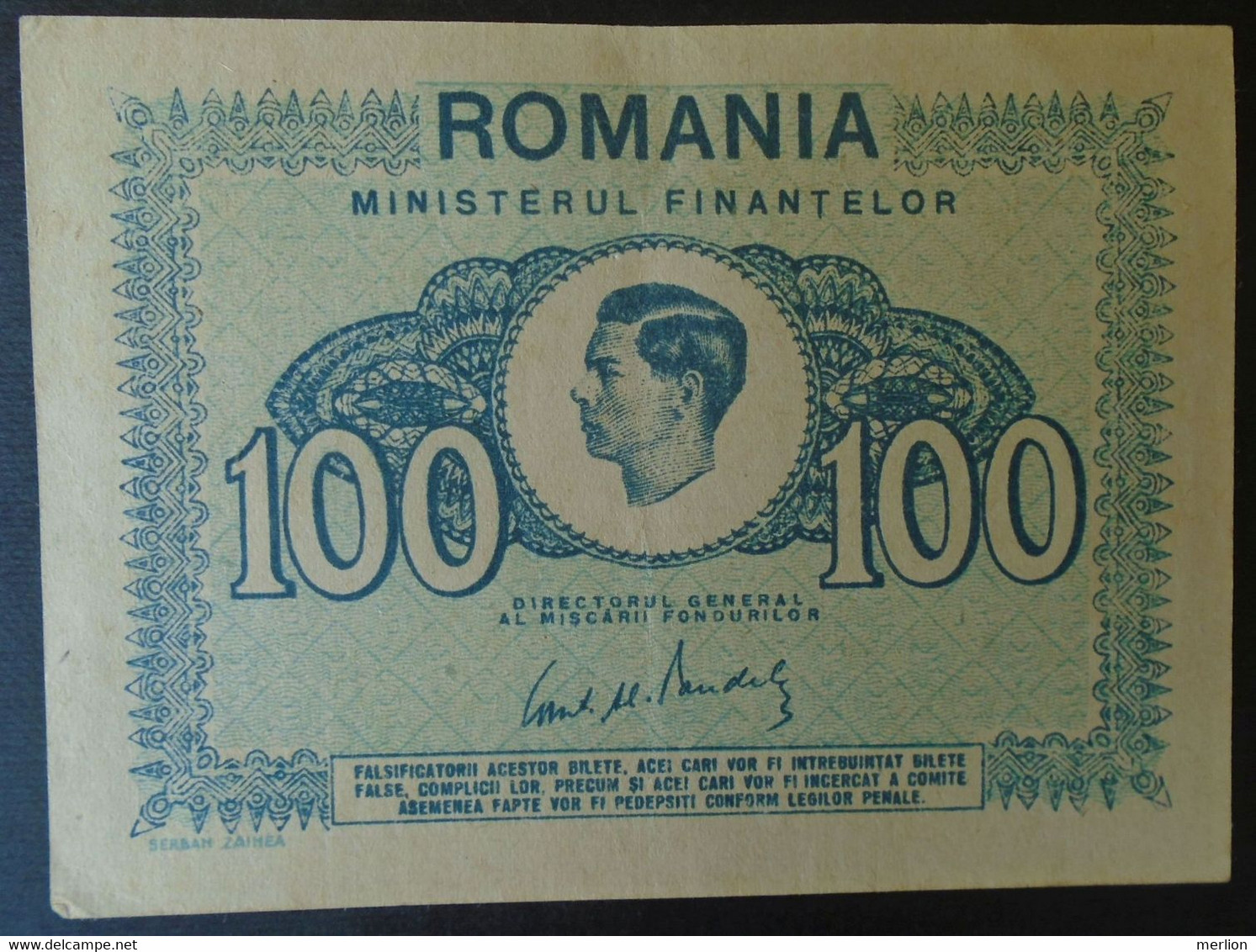 27  51  ROMANIA  100  Lei  1945  VF - Roumanie