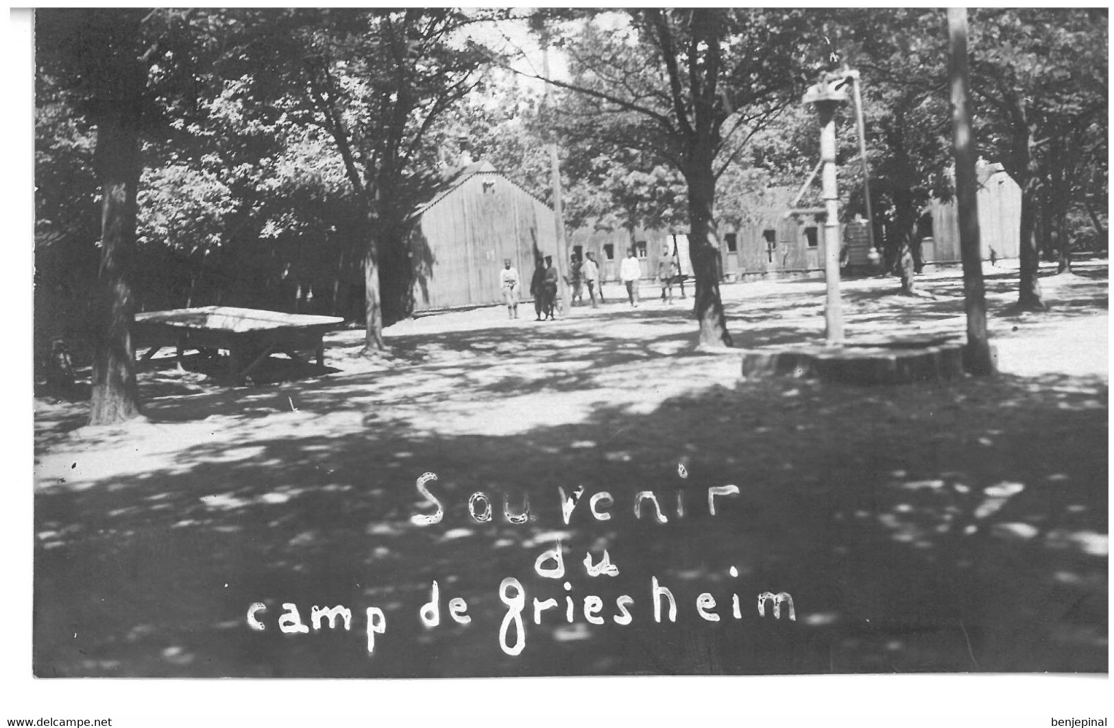 Carte Photo Souvenir Du Camp De Griesheim - Griesheim