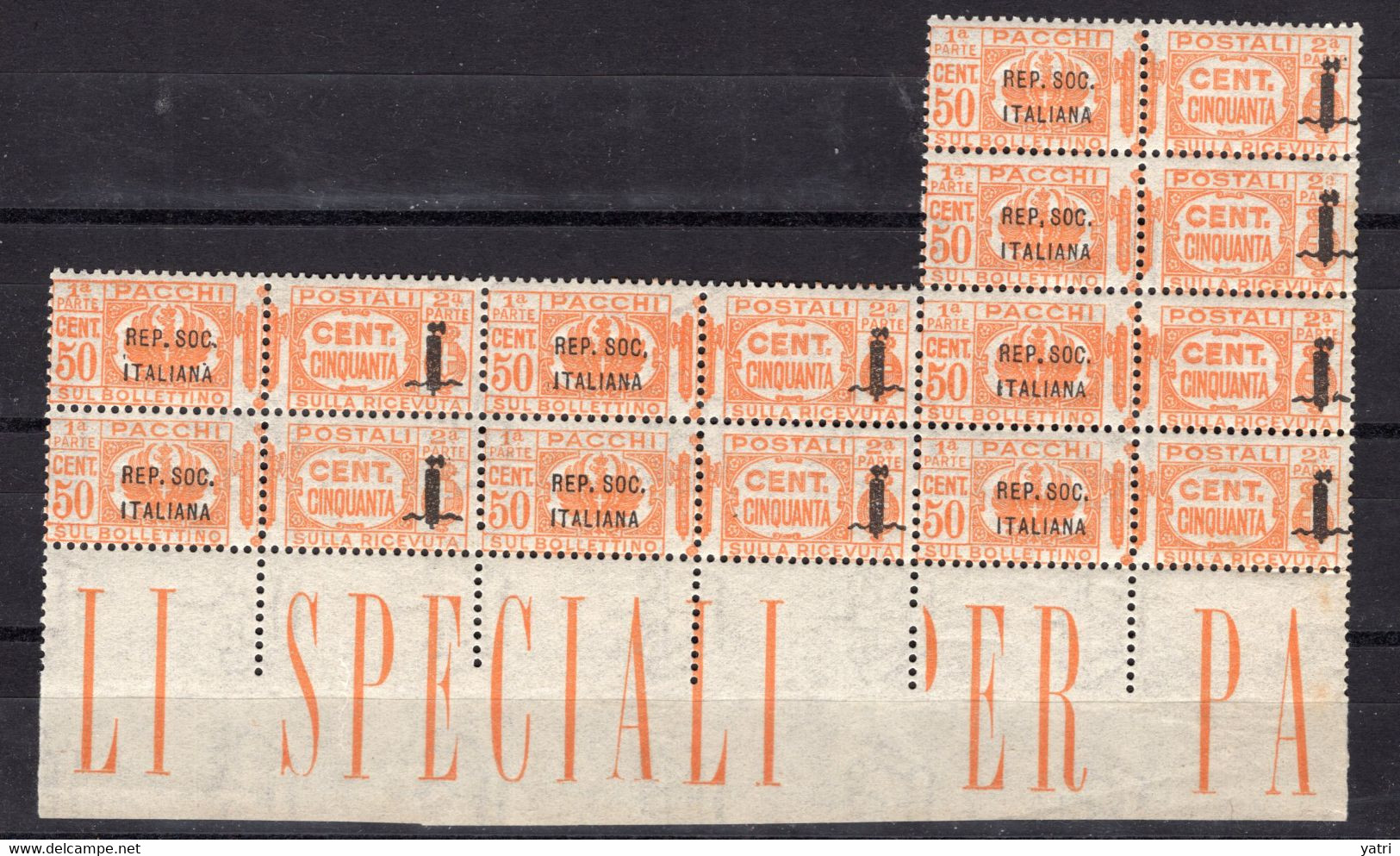 Repubblica Sociale (1944) - Pacchi Postali, 50 Cent. ** - Postpaketten