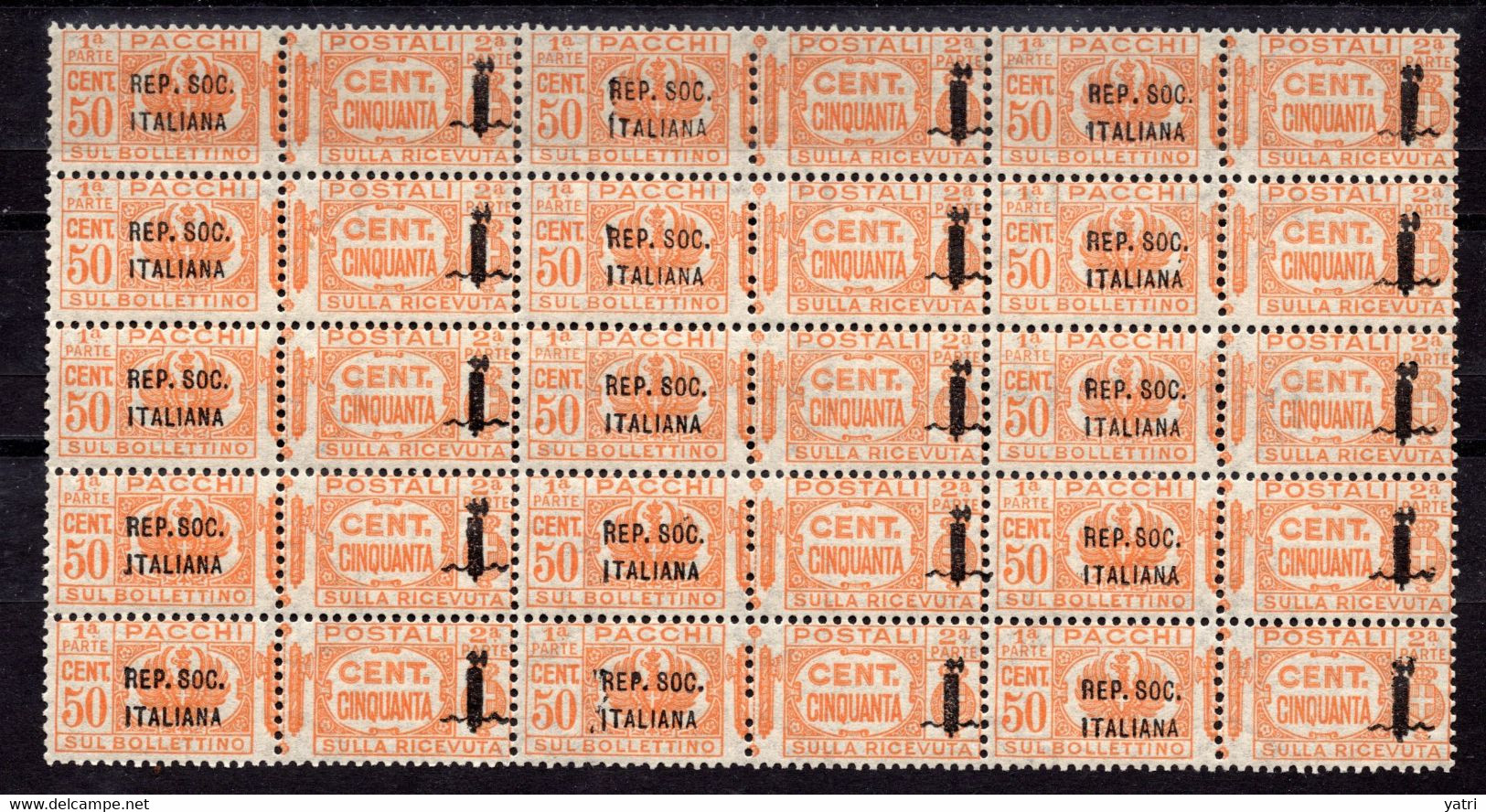 Repubblica Sociale (1944) - Pacchi Postali, 50 Cent. ** - Postal Parcels