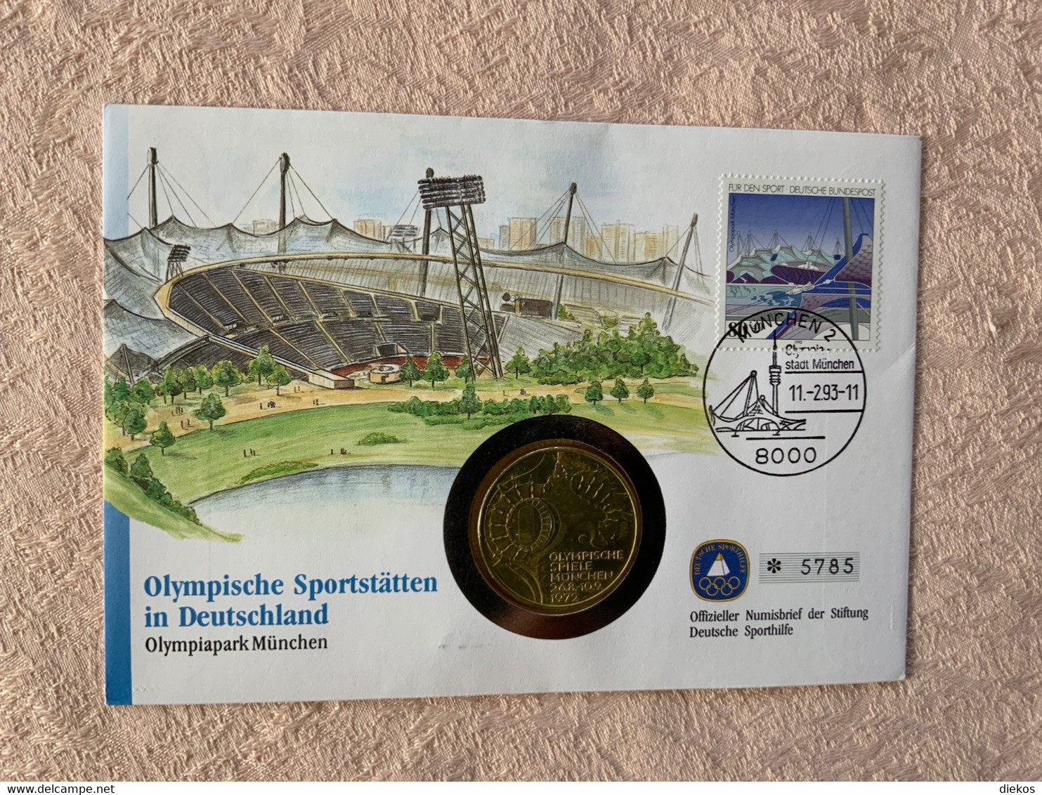 Numisbrief Coin Cover 10 DM Olympia 1972  Silber  #numis89 - Commémoratives