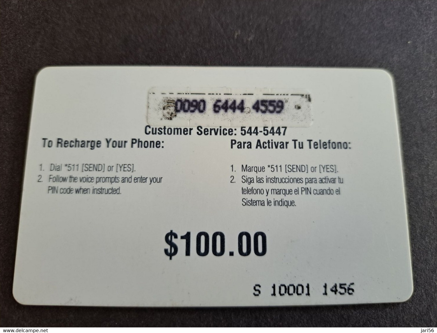 St MAARTEN  Prepaid  $100,- CELLULAIRONE CARIBBEAN   THINKING OF YOU / THICK CARD       Fine Used Card  **10123** - Antillas (Nerlandesas)