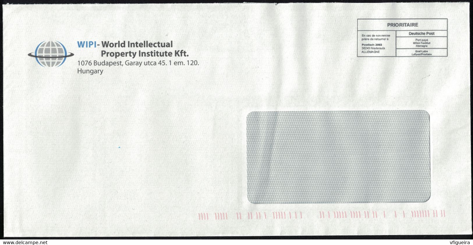 Hongrie EMA Empreinte Postmark WIPI - World Intellectual Property Institute Budapest - Postmark Collection