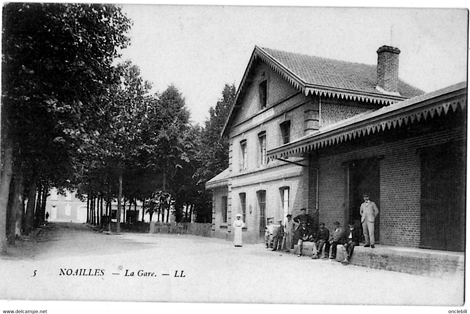 Noailles Oise La Gare Animation 1910 état Superbe - Noailles