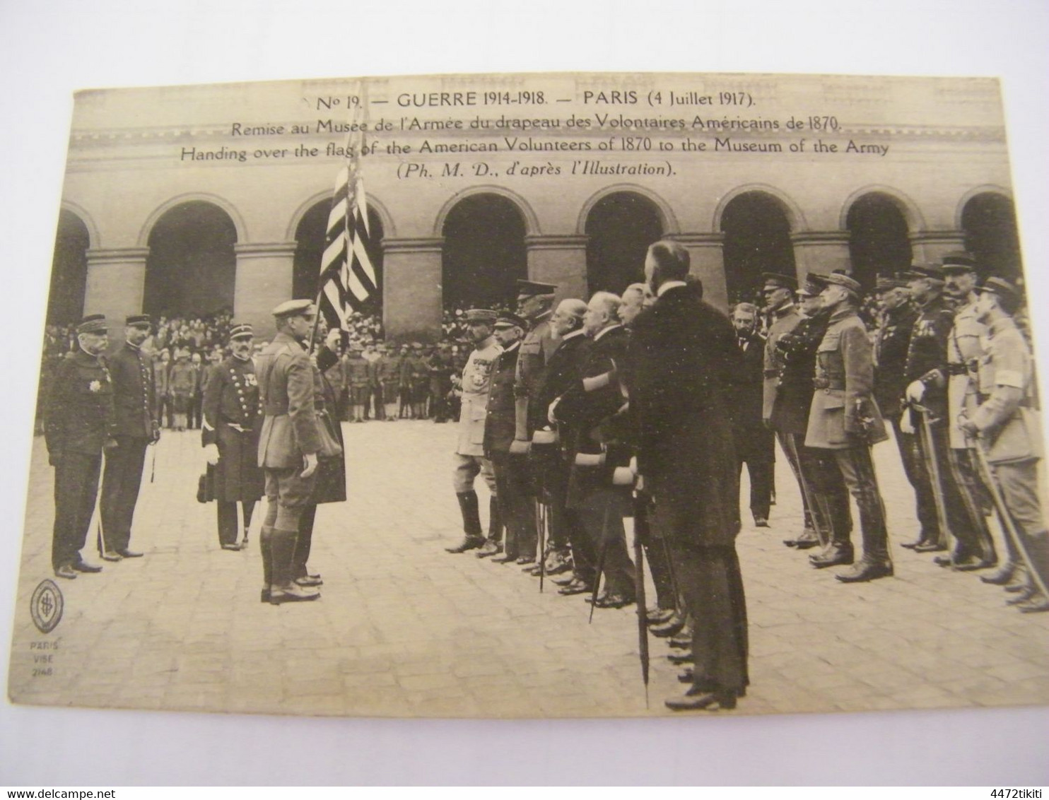 CPA - Paris (75) - Remise Au Musée Drapeau Des Volontaires Américains - 1920 - SUP - (GL 80) - Inaugurazioni