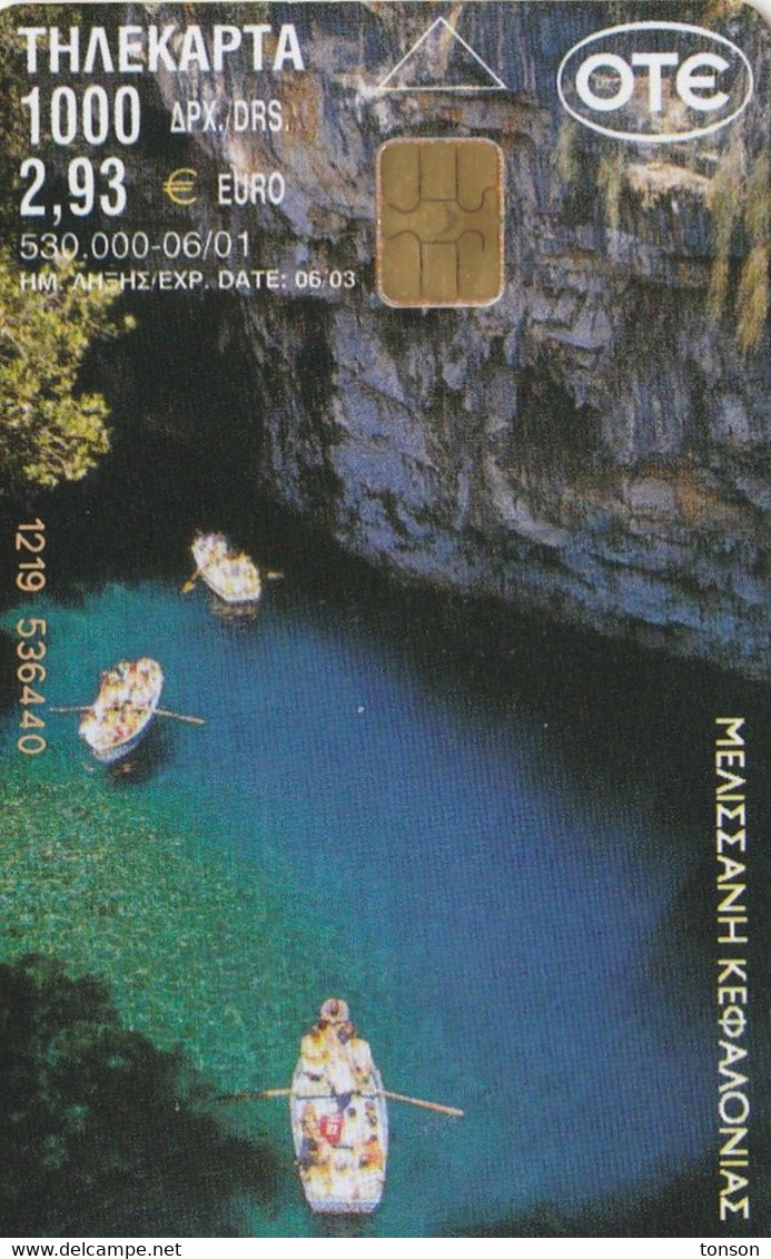 Greece, X1141, Melissani, 2 Scans. - Grèce