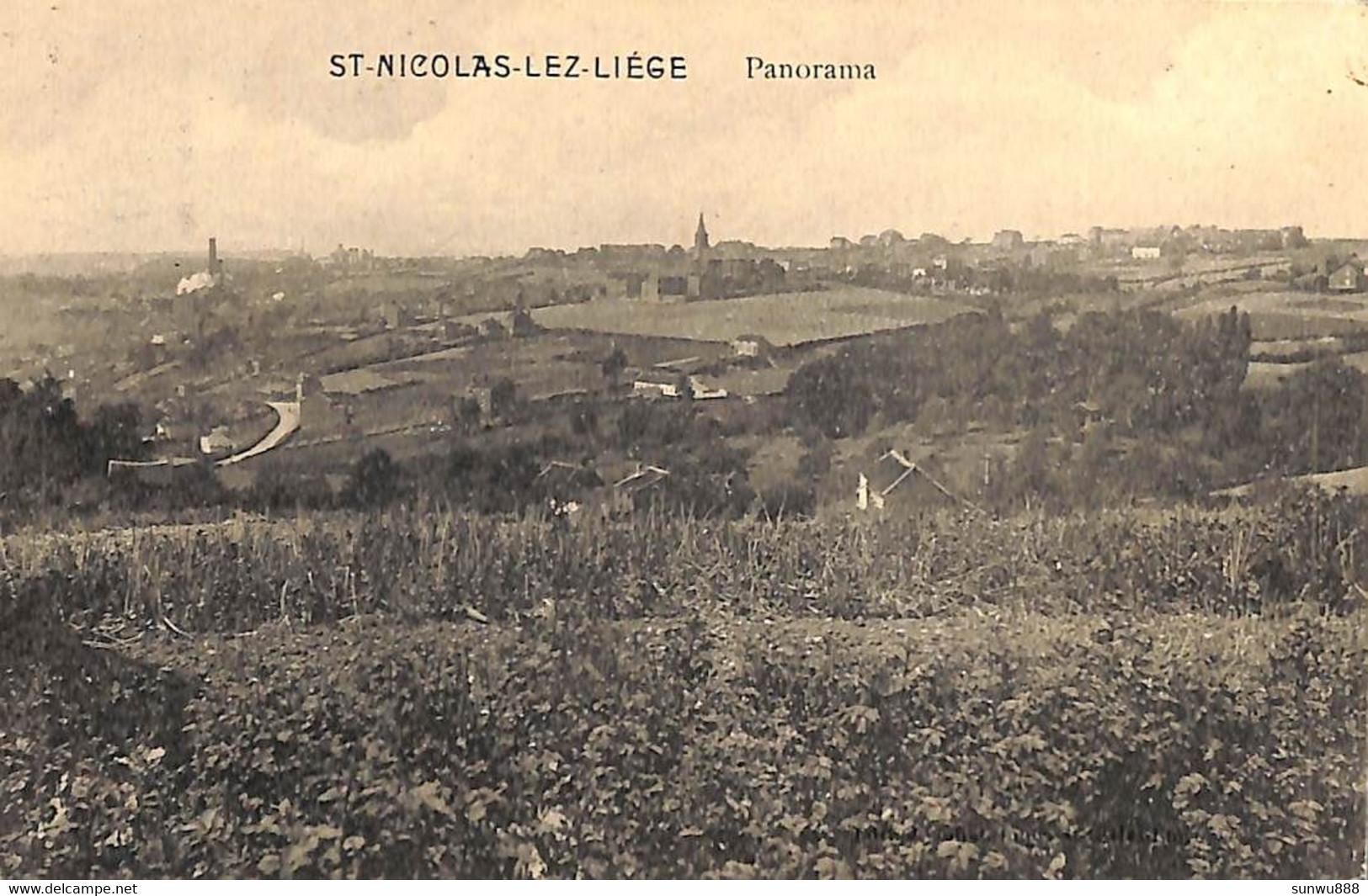 St Nicolas Lez Liège - Panorama (1911) - Saint-Nicolas