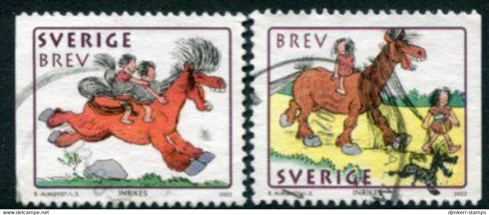 SWEDEN 2002 Chinese New Year Used.  Michel 2266-67 - Usati