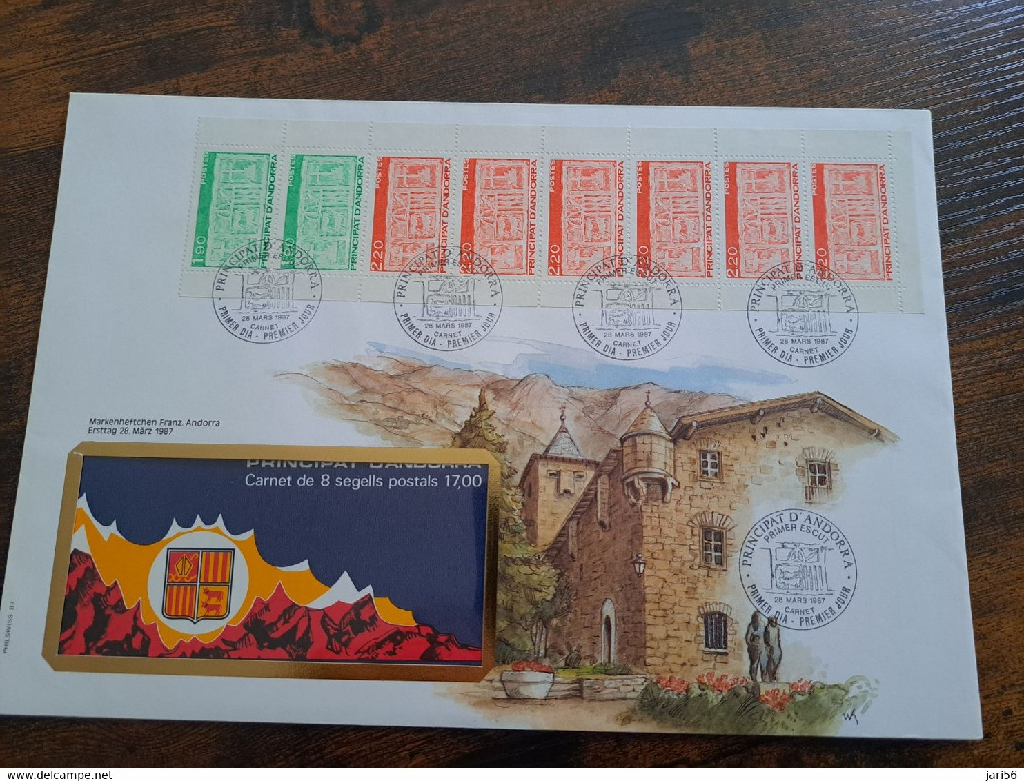 NICE LETTER ANDORRA  / BIG COVER / STAMPBOOKLET         ** BRIEF 92** - Libretti