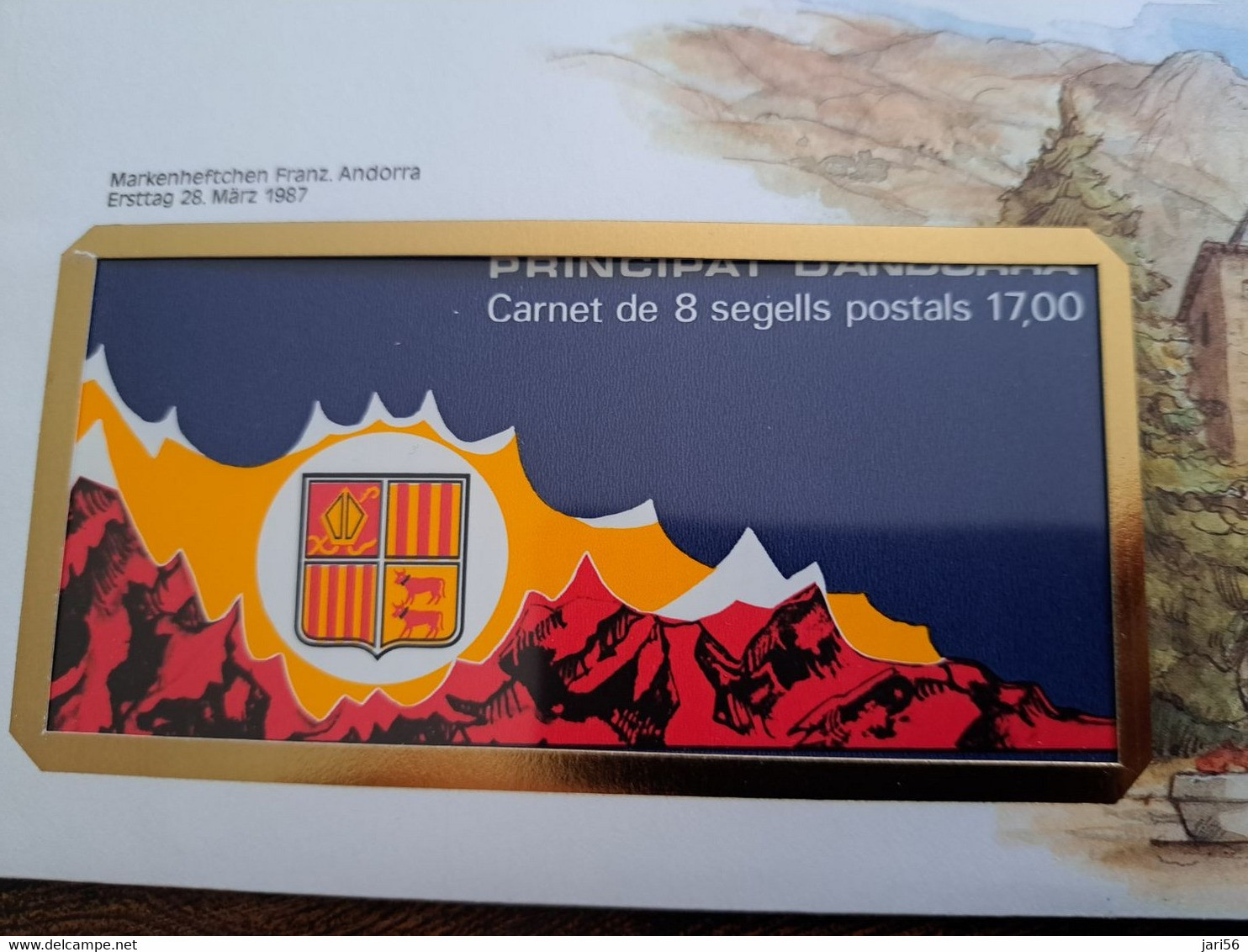 NICE LETTER ANDORRA  / BIG COVER / STAMPBOOKLET         ** BRIEF 92** - Cuadernillos