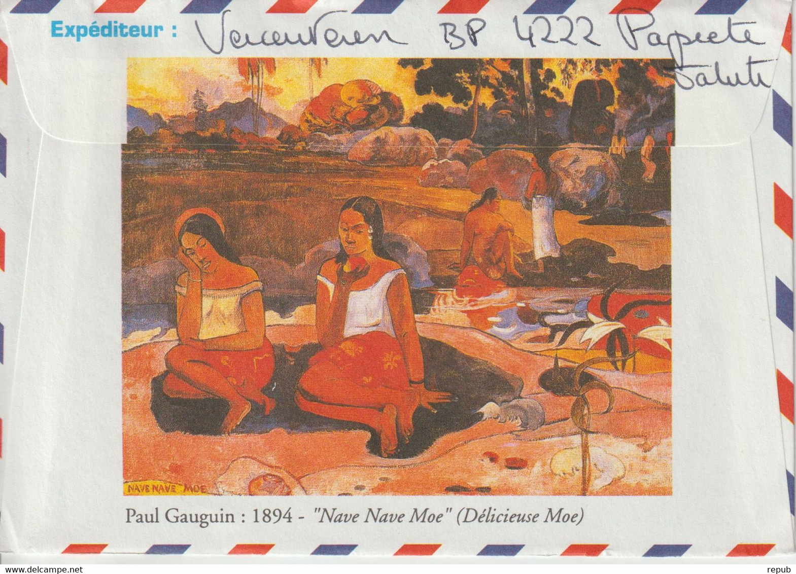 Lettre 1994 Pour La France Avec Illustration Gauguin - Lettres & Documents