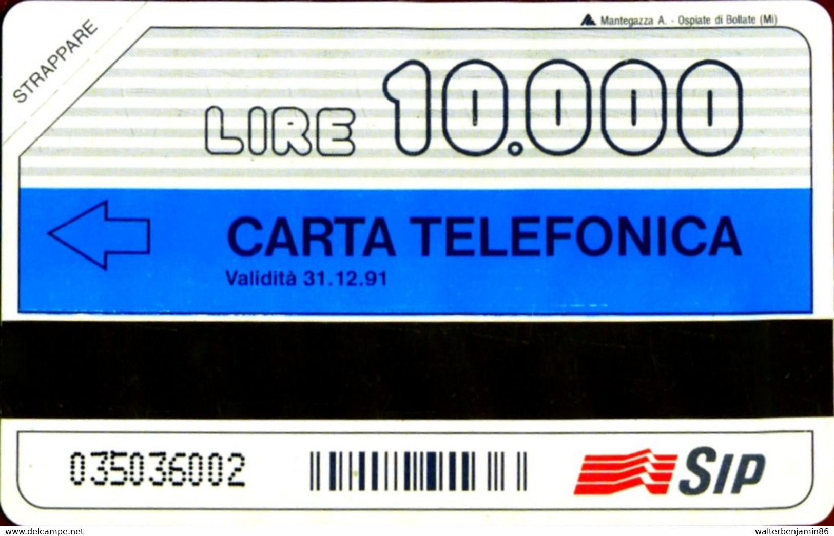 G 79 C&C 2158 SCHEDA TELEFONICA NUOVA MAGNETIZZATA CIAO 10 12.91 MAN COME FOTO - Öff. Diverse TK