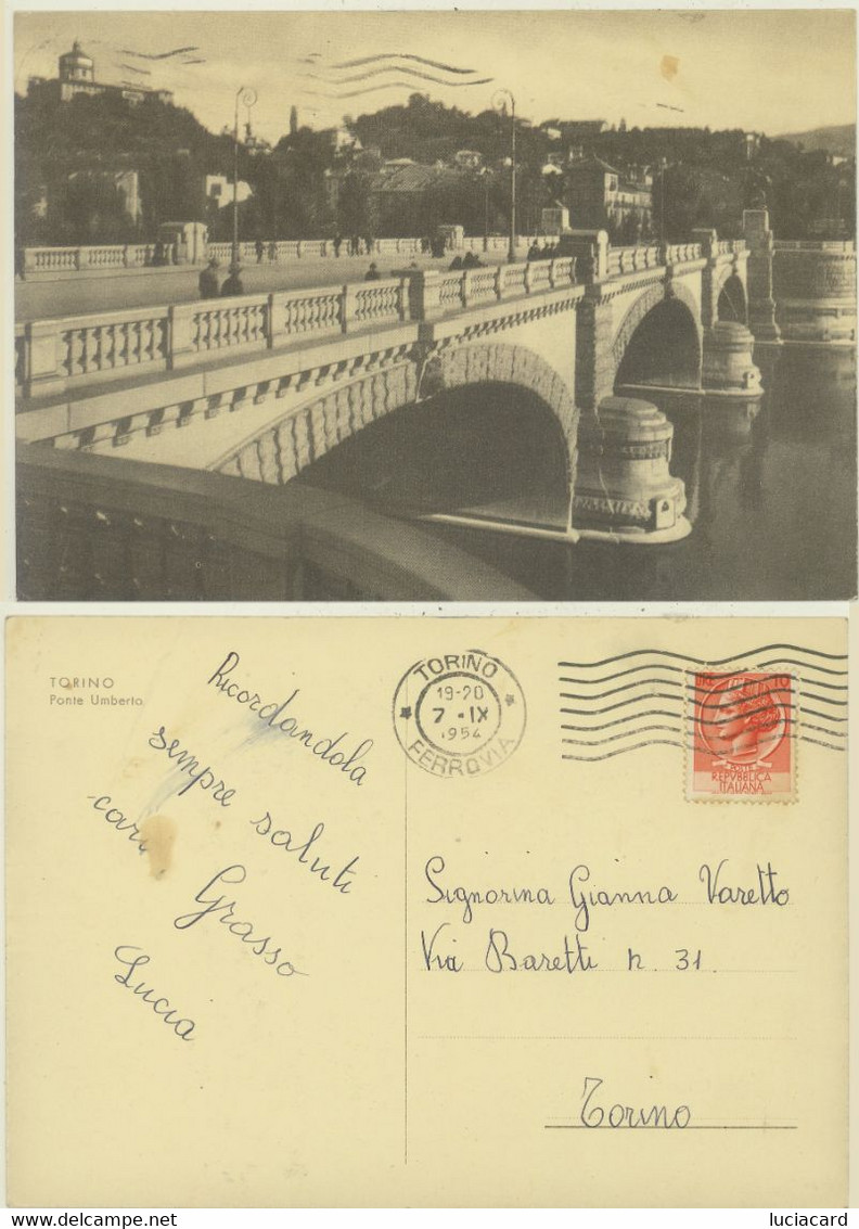 TORINO -PONTE UMBERTO 1954 - Bridges