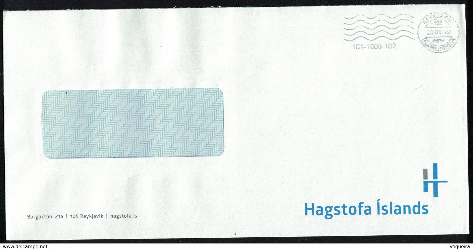 Islande EMA Empreinte Postmark Enveloppe Hagstofa Islands Statistics Iceland - Franking Labels