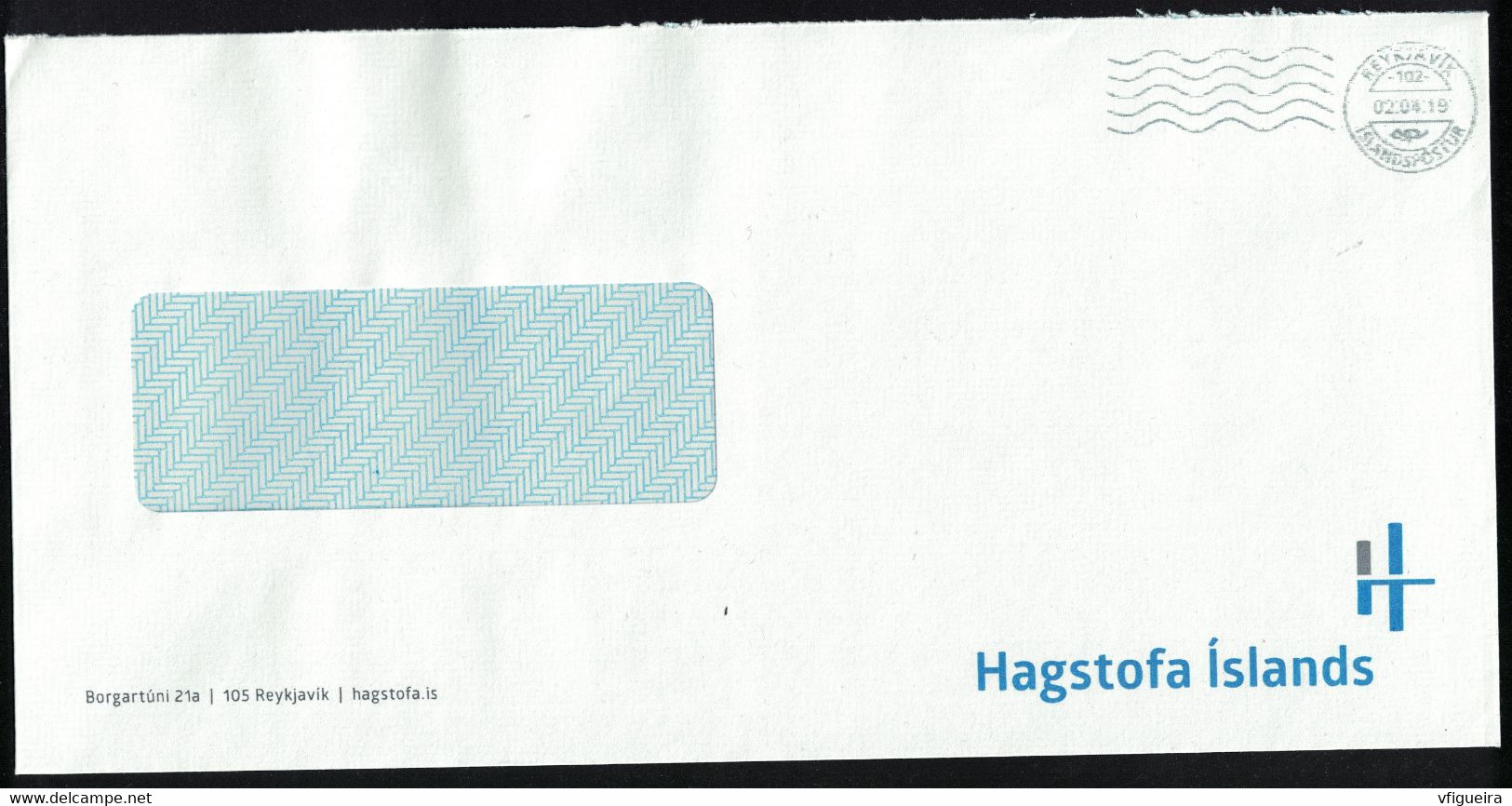 Islande EMA Empreinte Postmark Enveloppe Hagstofa Islands Statistics Iceland - Franking Labels