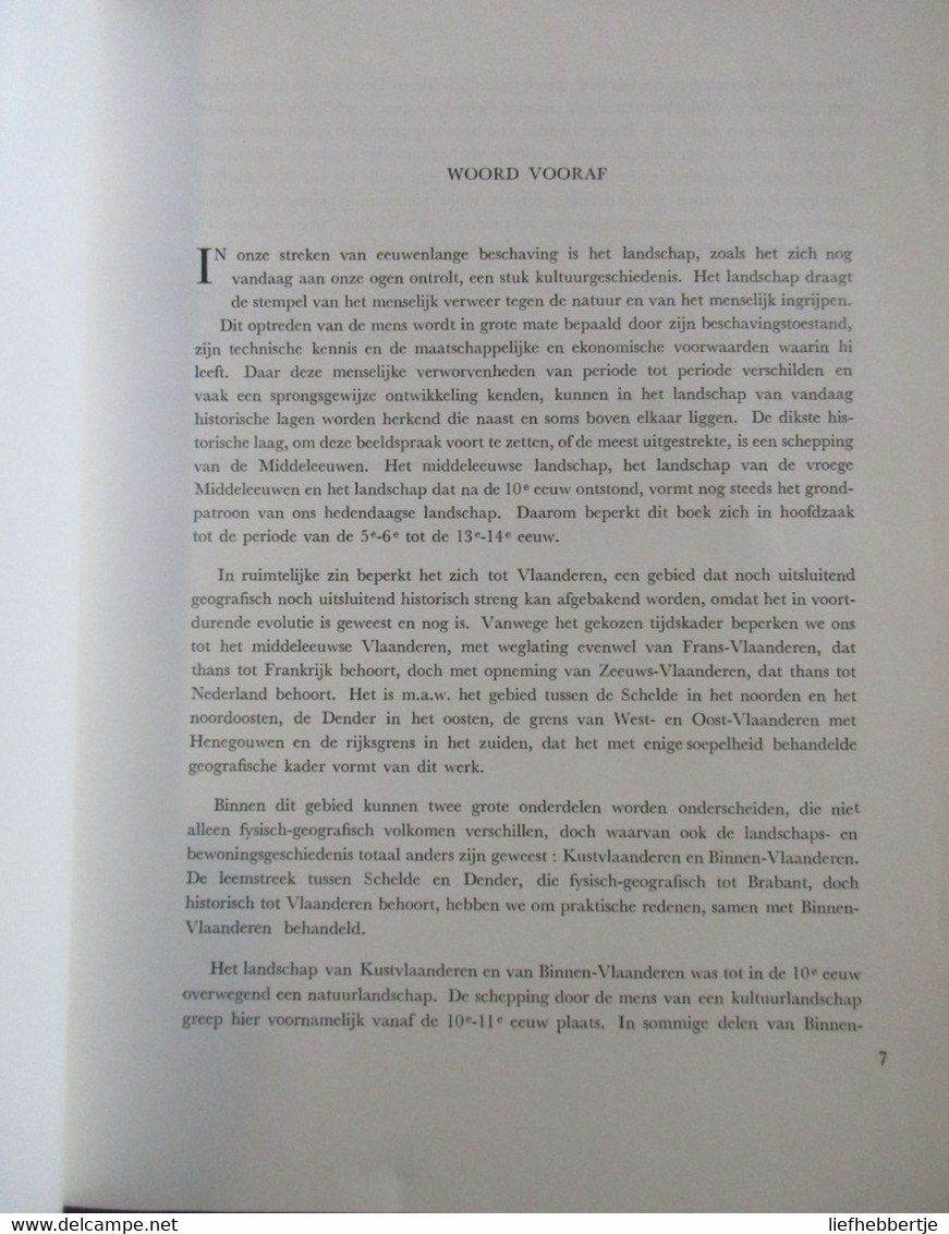 Het Landschap In Vlaanderen - Door A. Verhulst - Over Transgressie, Dijken, Polders ...  - 1964 - Geography