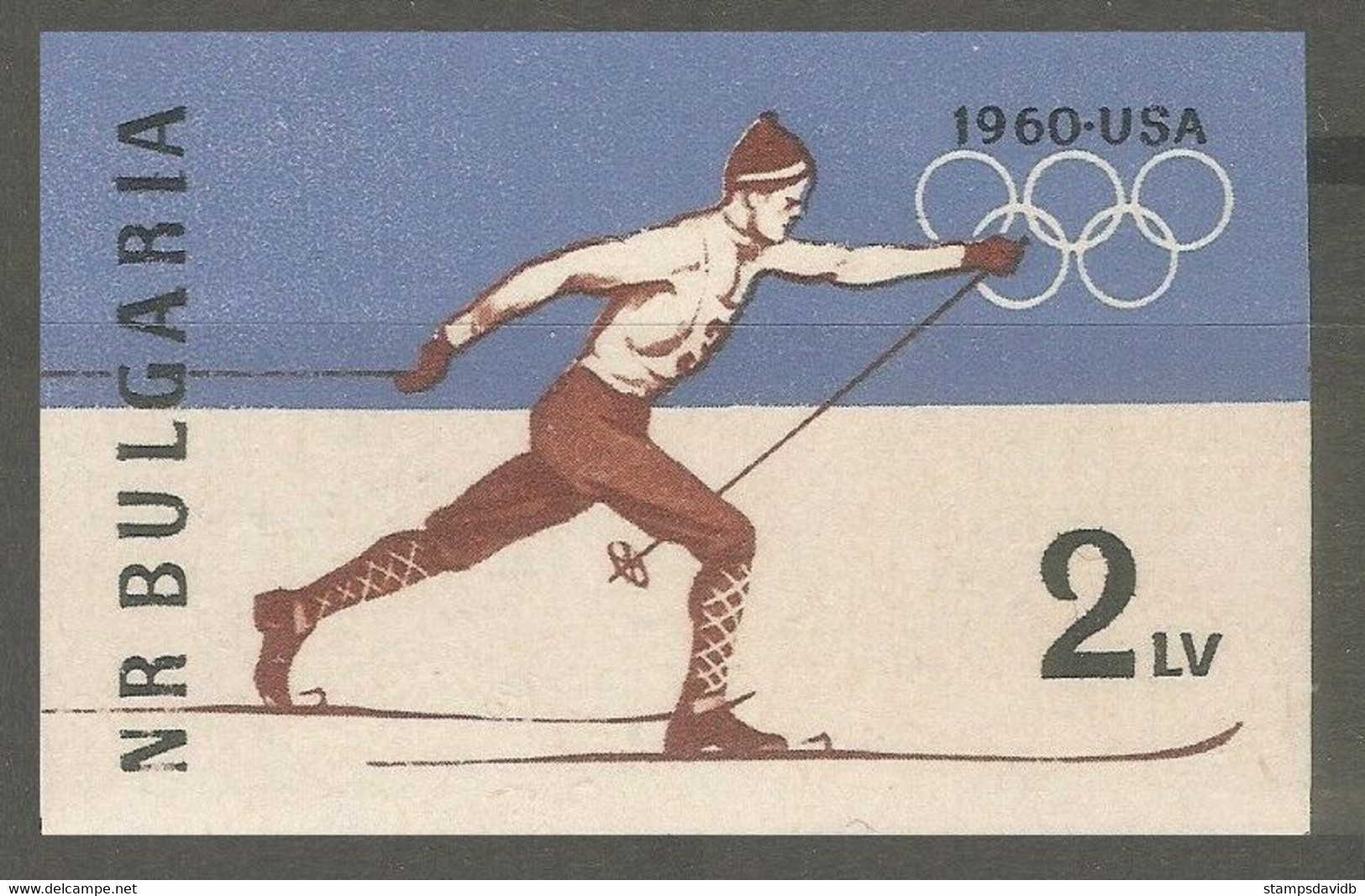 1960 Bulgaria 1153b 1960 Olympic Games In Squaw Valley 4,00 € - Inverno1960: Squaw Valley