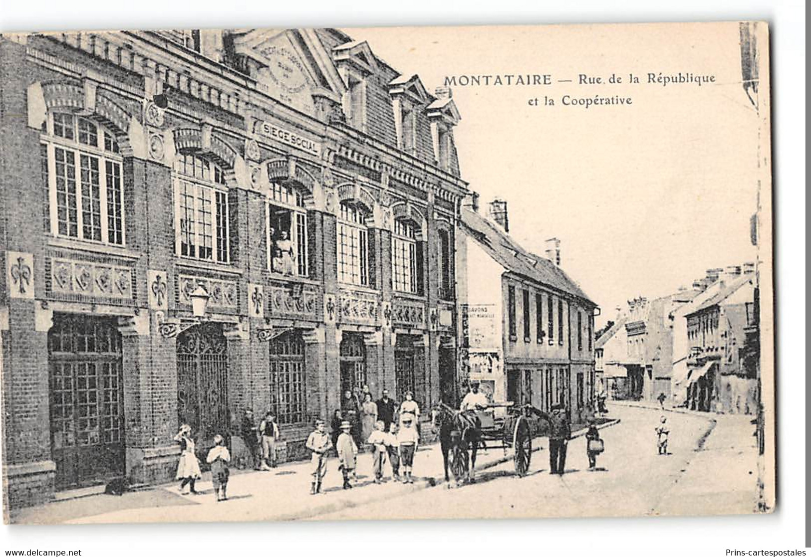 CPA 60 Montataire Rue De La République Et La Coopérative - Montataire