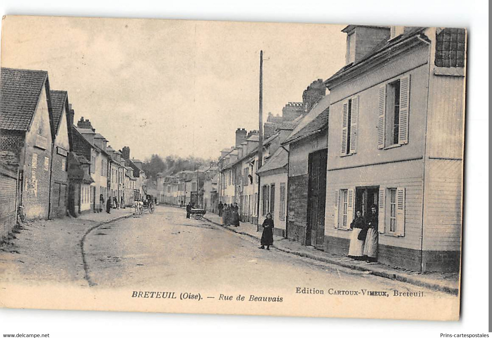 CPA 60 Breteuil Rue De Beauvais - Breteuil