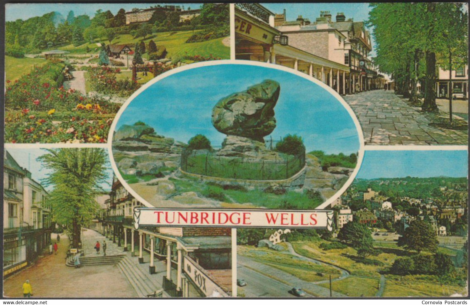 Multiview, Tunbridge Wells, Kent, 1970 - Shoesmith & Etheridge Postcard - Tunbridge Wells