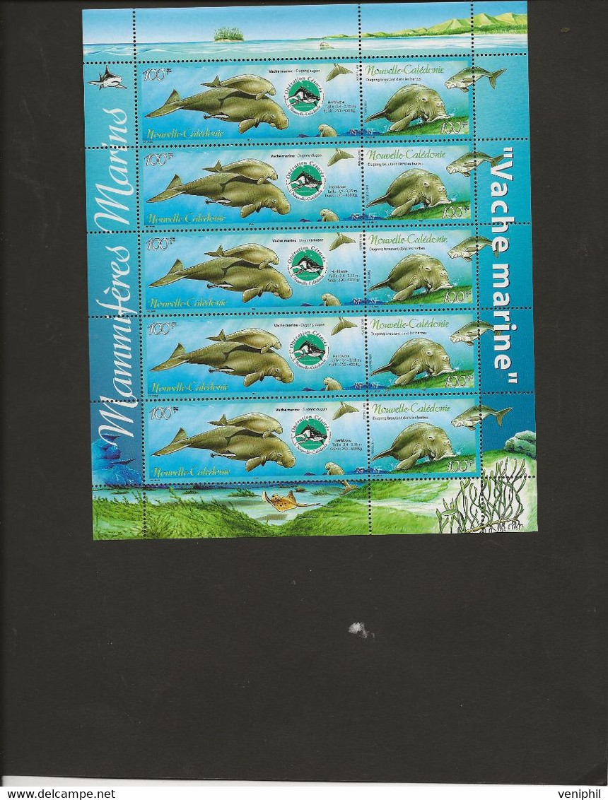 NOUVELLE CALEDONIE -  FAUNE N° 898-899 -BLOC FEUILLET NEUF SANS CHARNIERE -ANNEE 2003- COTE : 26 € - Unused Stamps