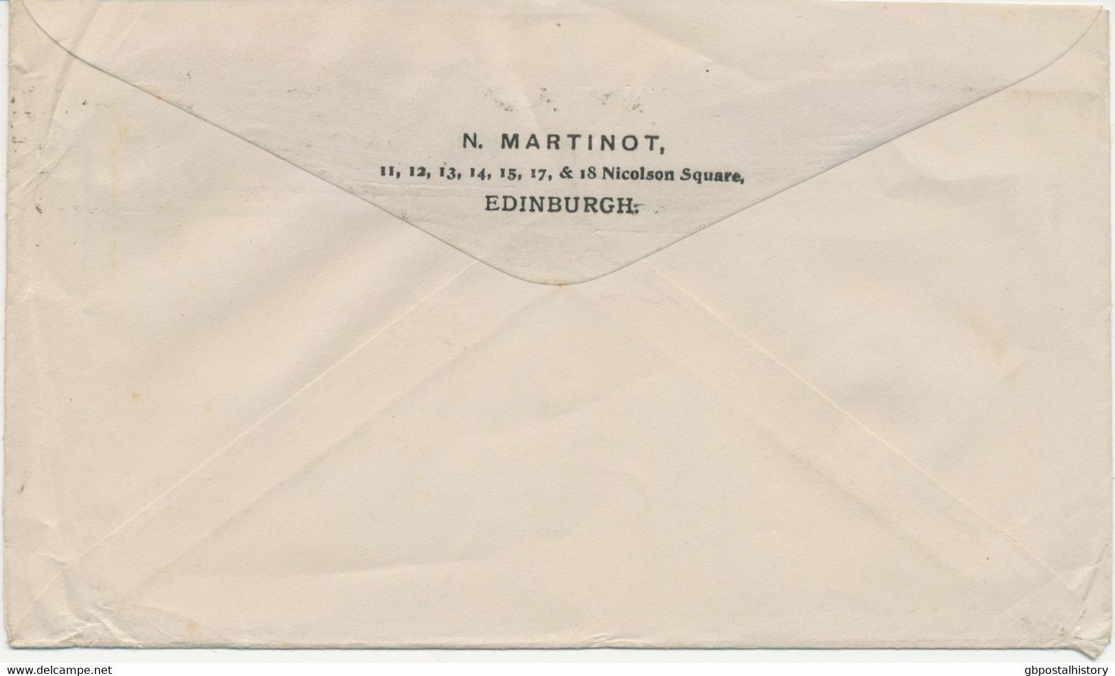 GB 1910, Superb EVII 2 1/2d Grey Stamped To Order Postal Stationery Envelope (N. Martinot, Nicolson Square, Edinburgh) - Briefe U. Dokumente