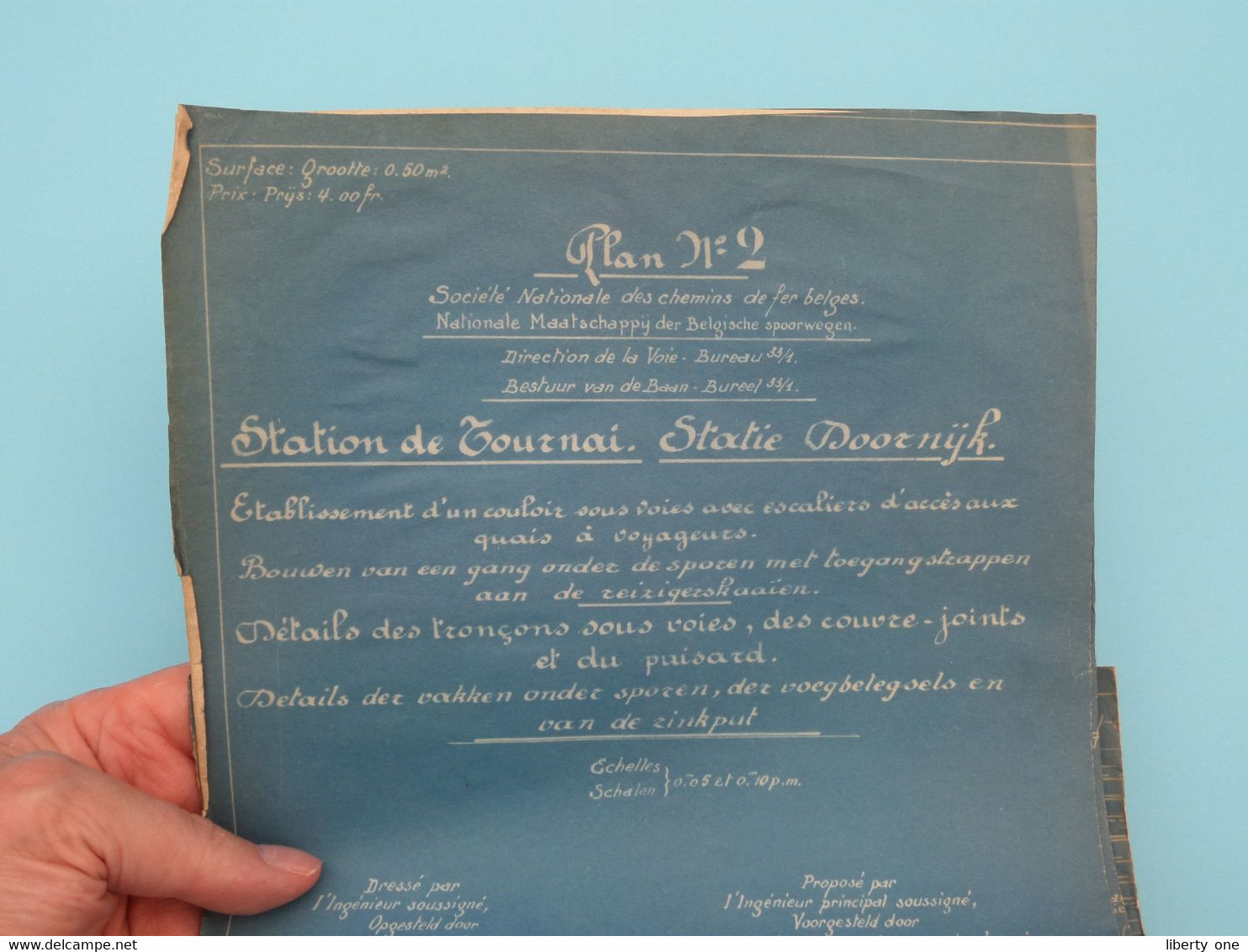 Plan N° 2 > Chemins De FER Belgische SPOORWEGEN > STATION De TOURNAI Statie Doornijk ( Zie / Voir SCANS ) Doornik 1932 ! - Public Works