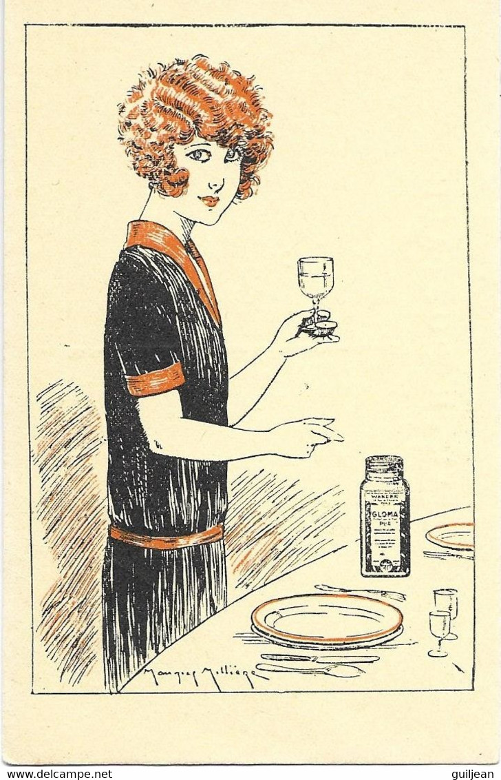 ILLUSTRATEUR MAURICE MILLIERE - PUBLICITE - GLOMA, Malt Sec Wander, Aliment Ferment Végétal Nutritif Et Digestif - Milliere