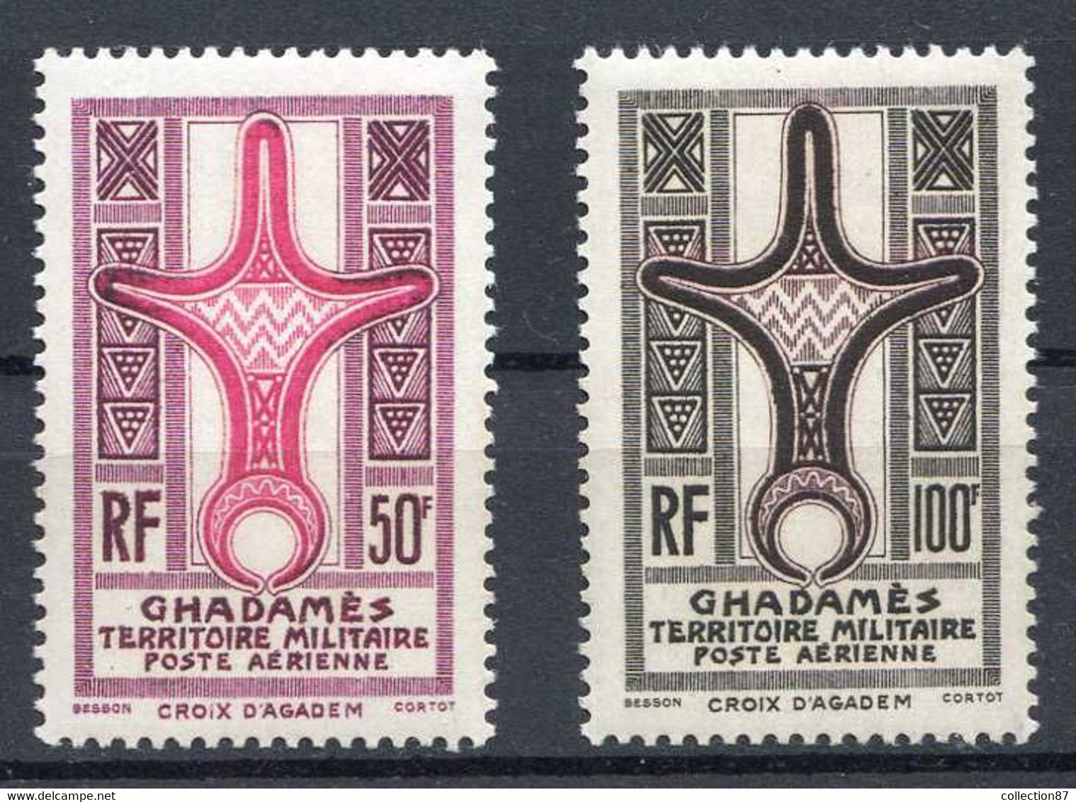 GHADAMES < MH - PA N° 1 à 2 ⭐ Neuf Avec Infime Trace De Charnière ⭐ Cote 40.00 € - TERRITOIRE MILITAIRE OASIS De LIBYE - Unused Stamps