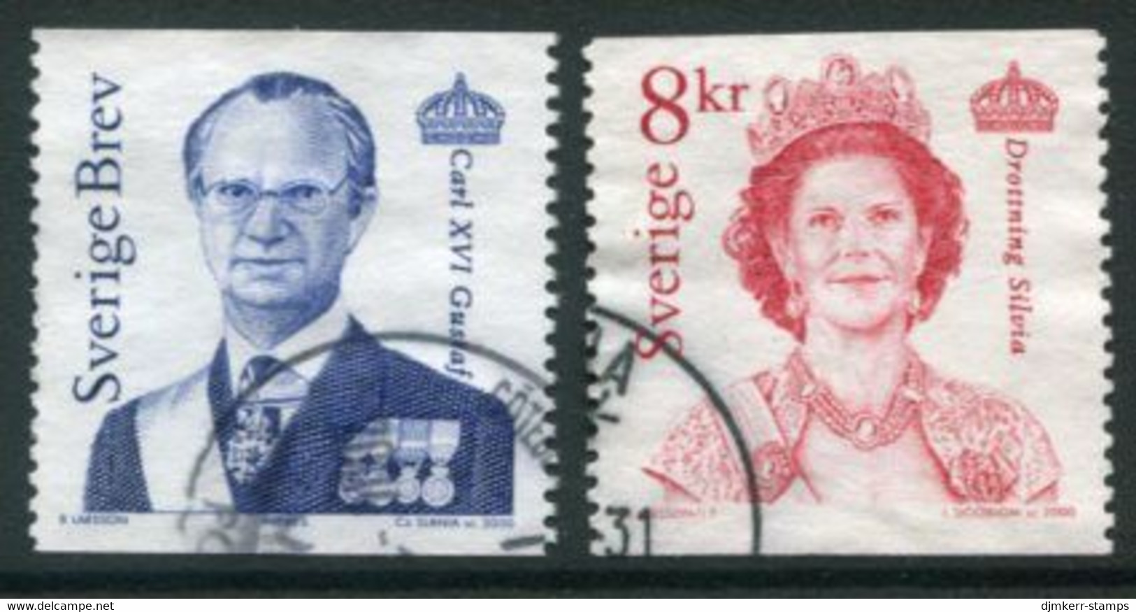 SWEDEN 2000 Definitive: King And Queen Used    Michel 2192-93 - Gebraucht