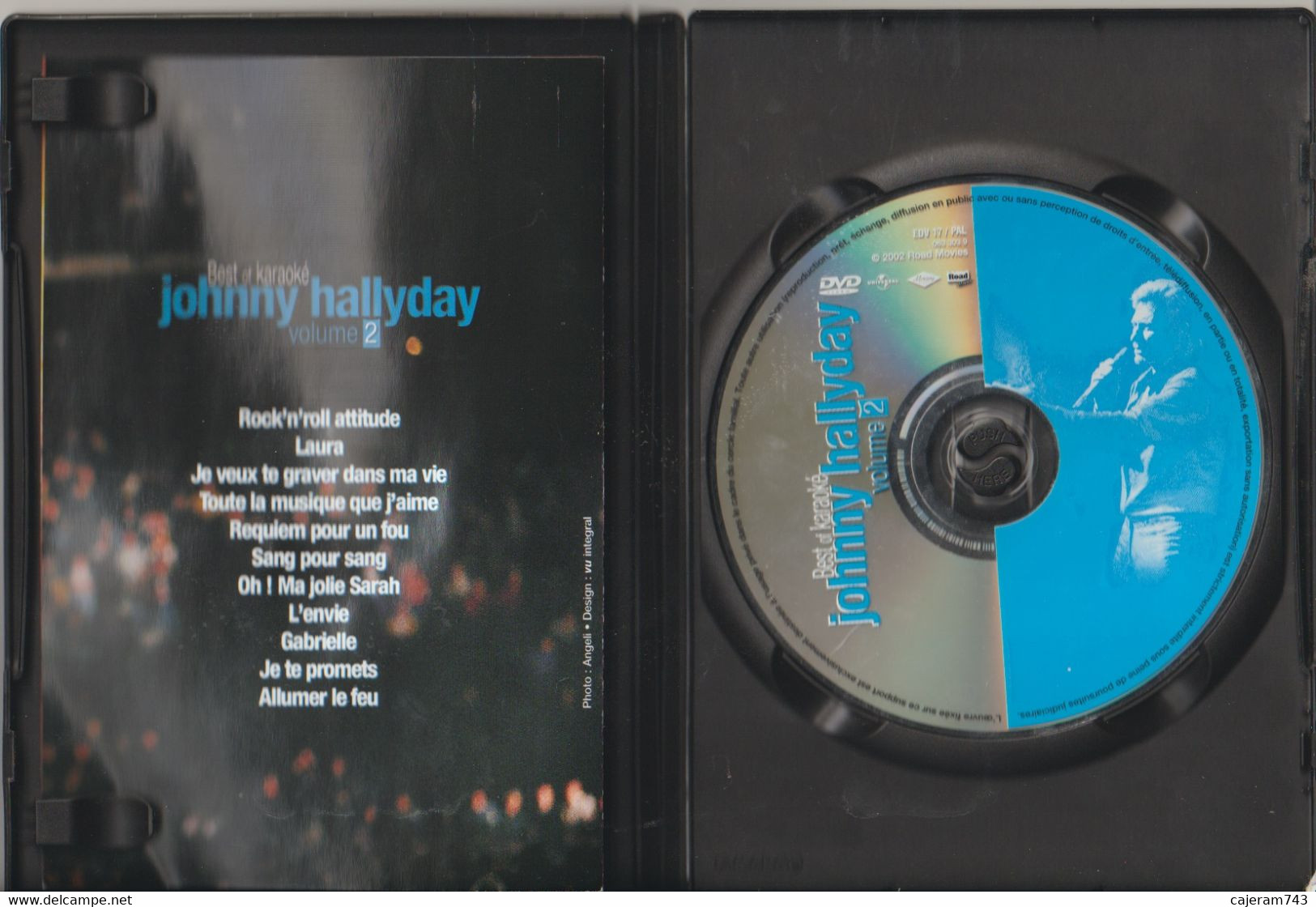 DVD. Johnny HALLYDAY - Best Of Karaoké - Volume 2 - 11 Titres - - Concert & Music
