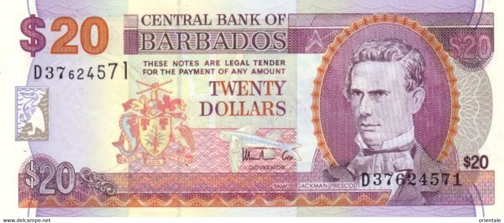 BARBADOS P. 57 20 D 1999 UNC - Barbados