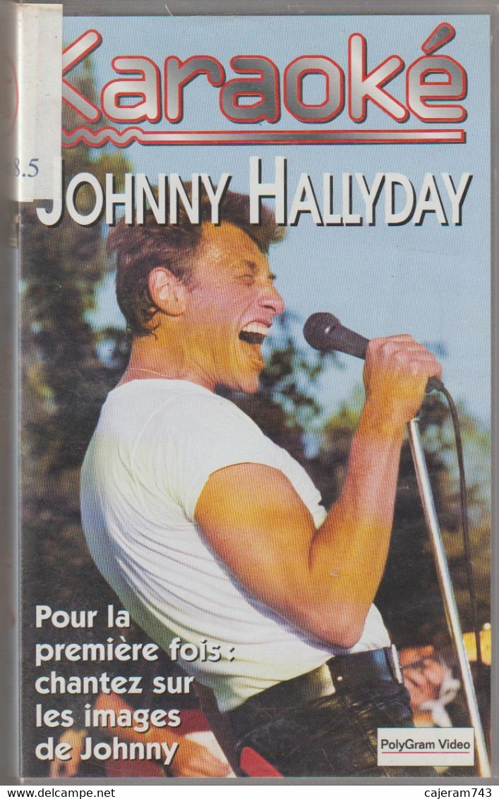 K7 VHS. JOHNNY HALLYDAY. Karaoké Volume 1 - 15 Titres Sur Les Images De Johnny - - Concert Et Musique