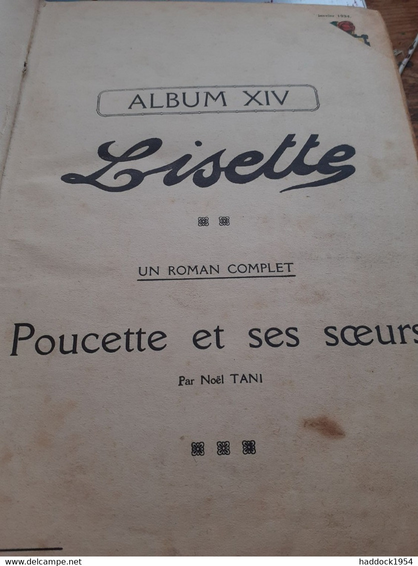 Lisette Album N° 14 07/01/1934 Au 03/06/34 - Lisette