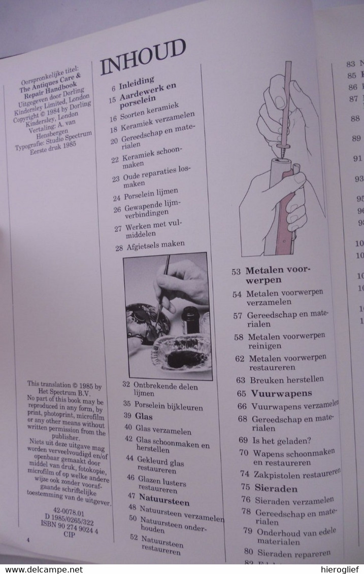 REPARATIE & ONDERHOUD Van DIERBARE DINGEN Door Albert Jackson David Day Antiek Wapens Meubels Aardewerk Riet - Practical