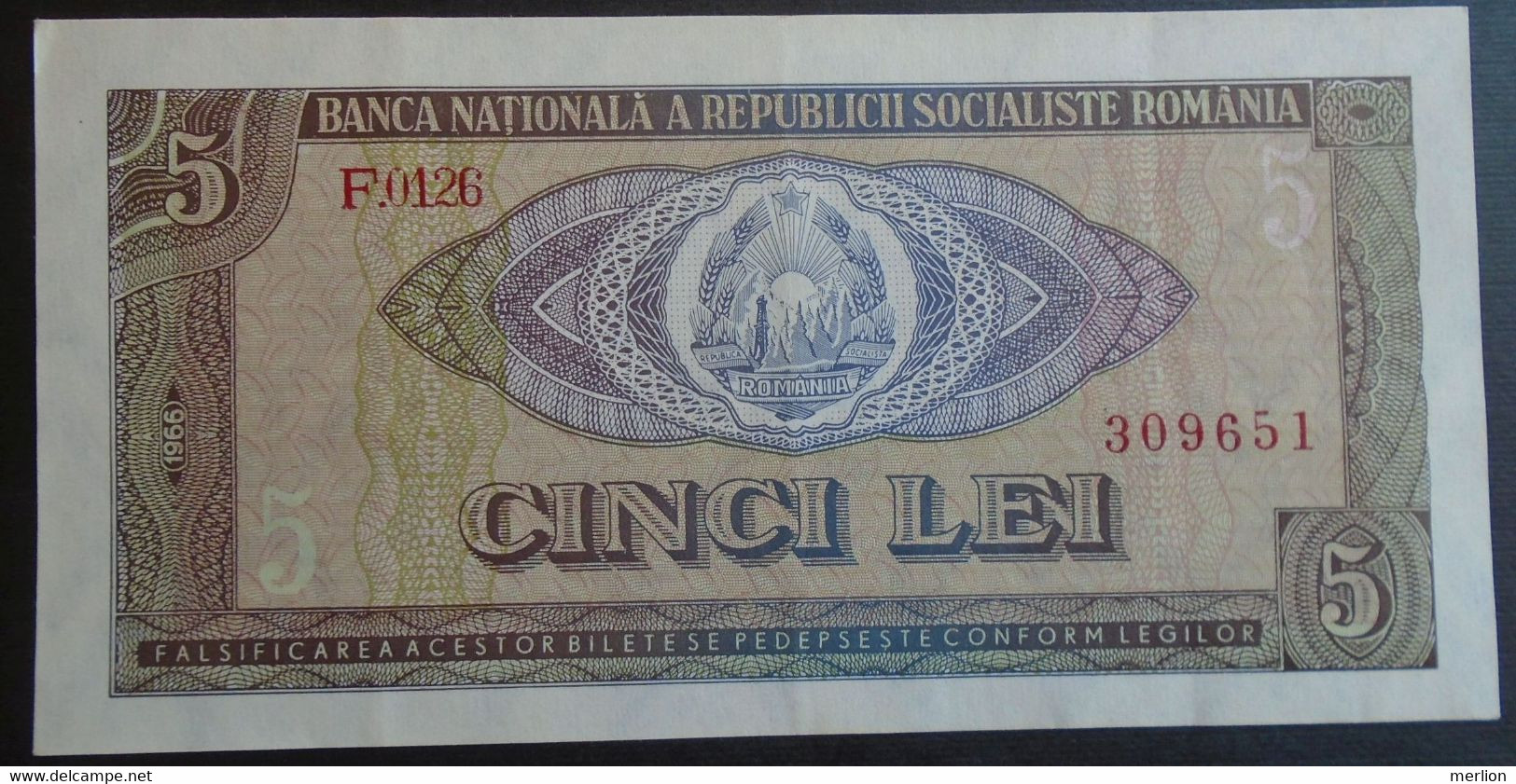 ROMANIA 3 LEI 1966 XF+