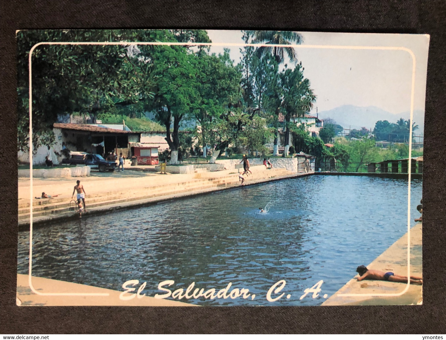 Postcard Apanteos Pool In Santa Ana 2013 ( Church Stamps) - El Salvador