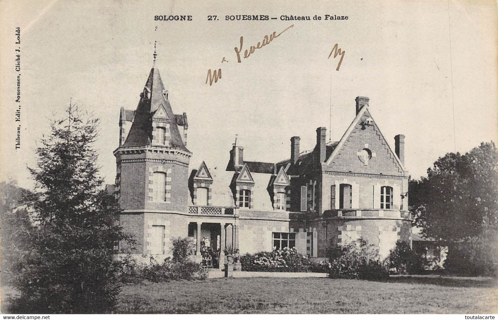 CPA 41 SOUESMES CHATEAU DE FALAZE - Sonstige & Ohne Zuordnung