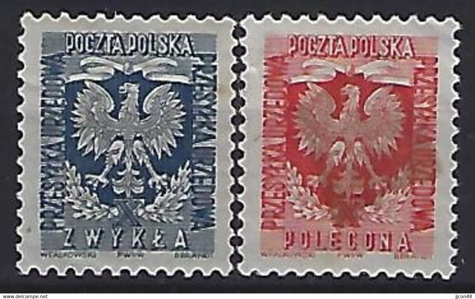 Poland 1954  Officials (*) MM  Mi.27-28 - Dienstmarken