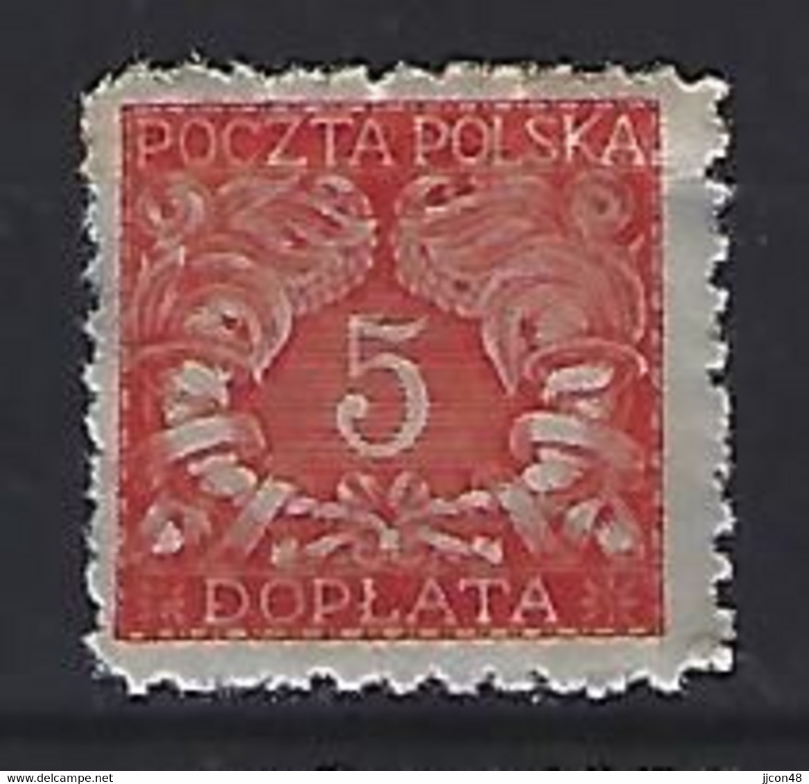 Poland 1919  Postage Due (*) MM  Mi.24 - Portomarken