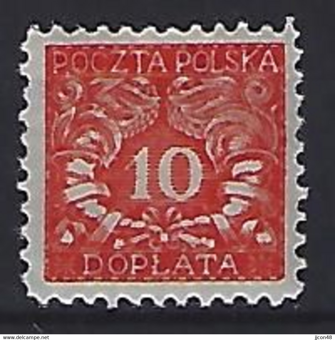 Poland 1919  Postage Due (*) MM  Mi.25 - Postage Due